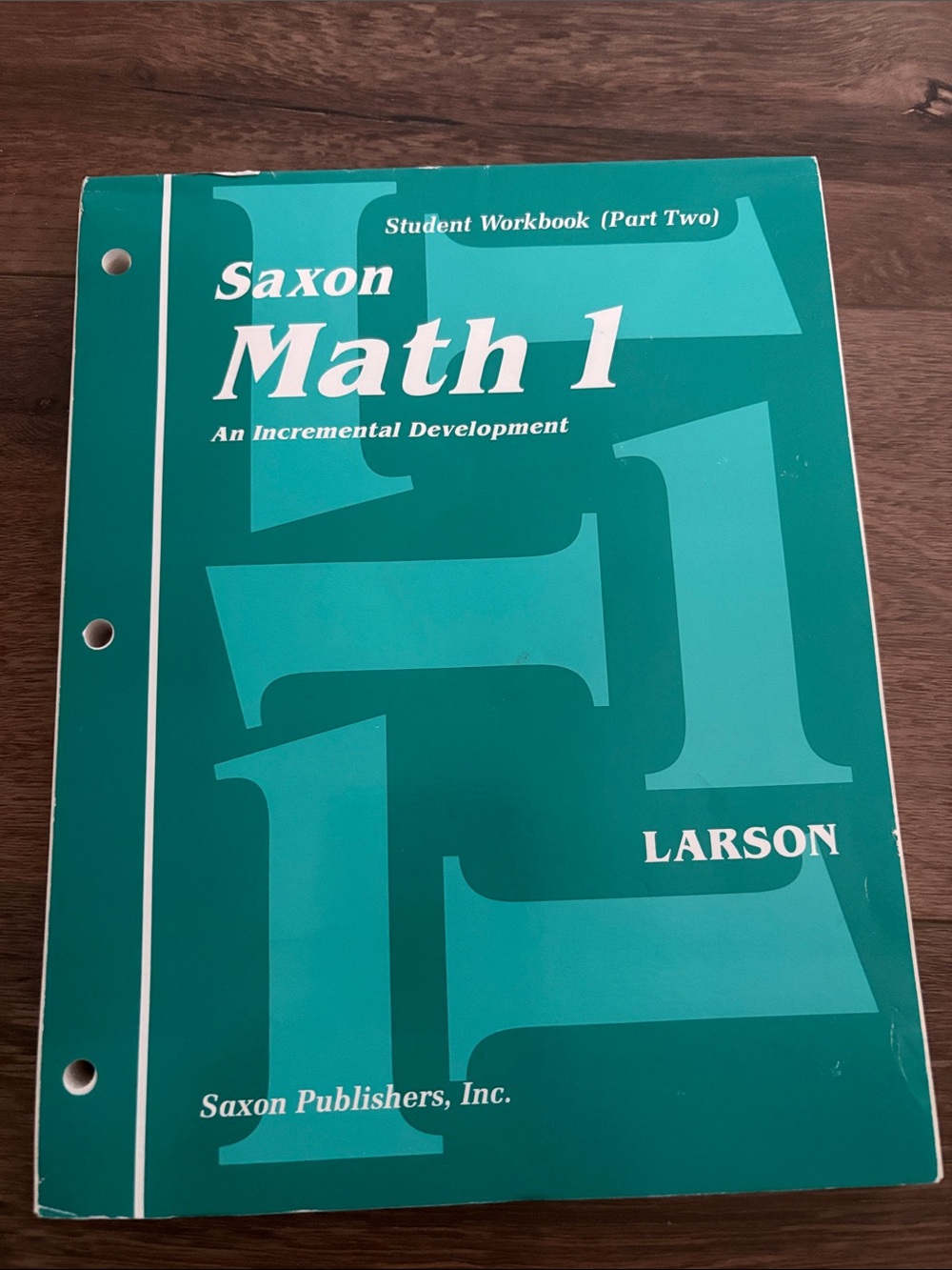 Saxon Math 1 Student Workbook  Part Two